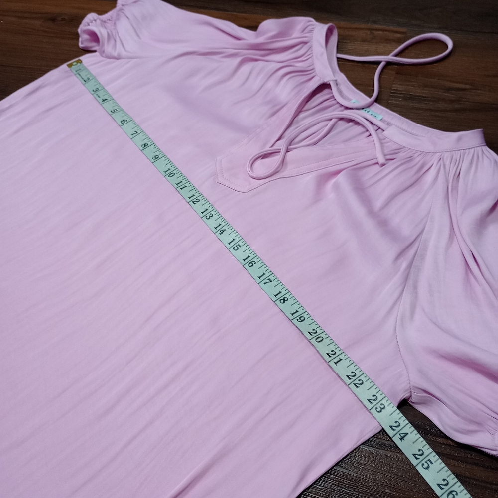 Current Air Split Neck Tie Blouse - image 8